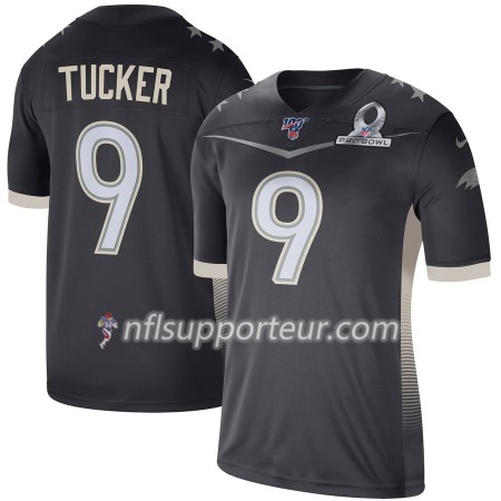 Maillot Homme Baltimore Ravens Justin Tucker 9 Nike 2020 AFC Pro Bowl Game 100th